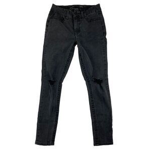 Seven 7 Womens Tummyless High Rise Skinny Jeans‎ Black Size 8